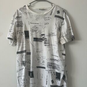 Dior White Graphic Men's Shirt-authentic